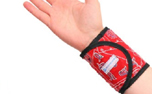 Aqua Cool Keeper Cooling Wristband, red western