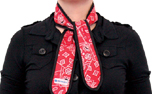 Aqua Cool Keeper Cooling Necktie, red western